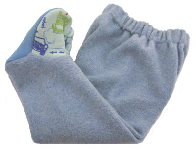 New Print! Cashmere Blend Footies, Transportation-