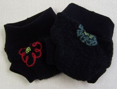 Black Floral Hybrid Soaker, sz XS-