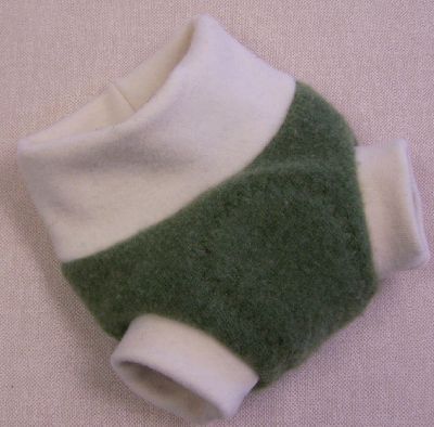 Lime/Natural Cashmere Hybrid Soaker, sz XS-