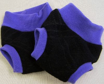 Black/Iris Lined Design Hybrid Soaker, sz M-