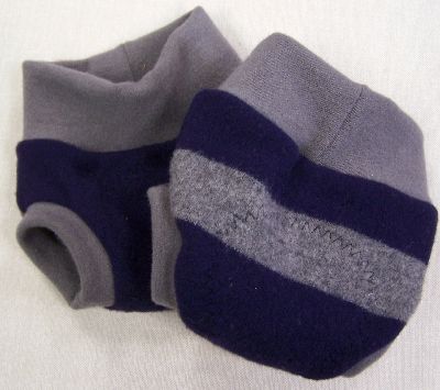 Navy/Umber Wide Stripe Hybrid Soaker, sz S-