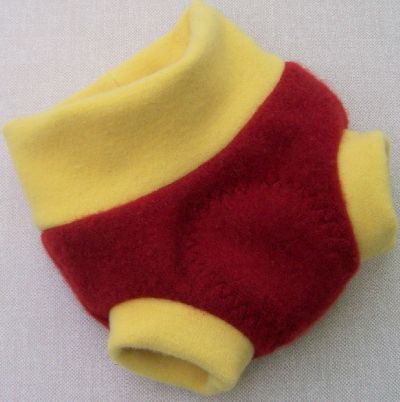 Cherry/Lemon Cashmere Hybrid Soaker, sz XS Cherry/Lemon Cashmere Hybrid Soaker, sz XS