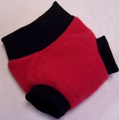 Cherry/Black Cashmere Hybrid Soaker, sz M-