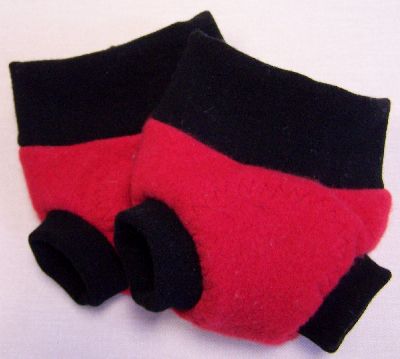 Cherry/Black Cashmere Hybrid Soaker, sz XS-