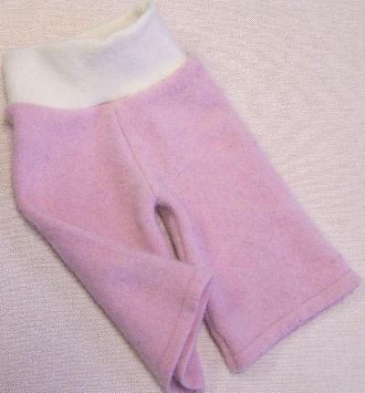 Baby Rose/Natural Cashmere Longies, sz XS/S-