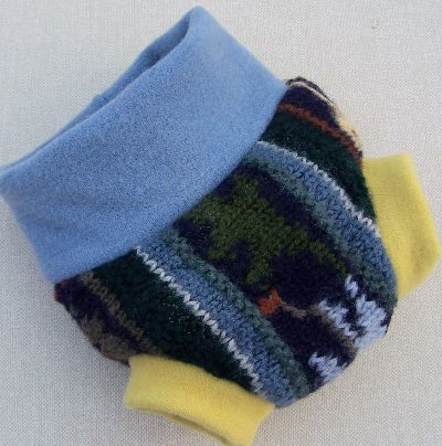 Navy Pattern/Lemon Hybrid Soaker, sz XS Navy Pattern/Lemon Hybrid Soaker, sz XS