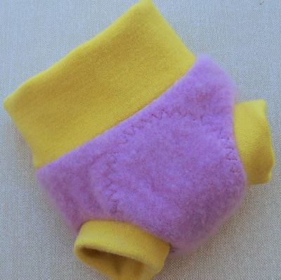 Dusty Rose/Lemon Cashmere Hybrid Soaker, sz XS Dusty Rose/Lemon Cashmere Hybrid Soaker, sz XS