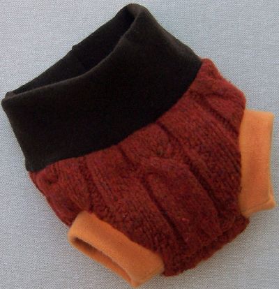 Rust/Chocolate/Orange Hybrid Soaker, sz XS Rust/Chocolate/Orange Hybrid Soaker, sz XS