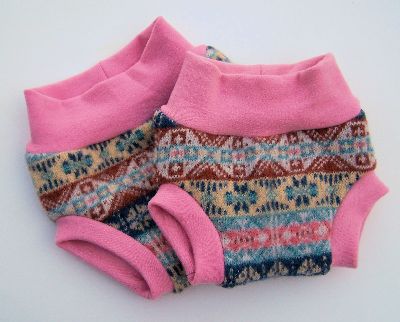 Vintage Fair Isle  Hybrid Soaker, sz S-
