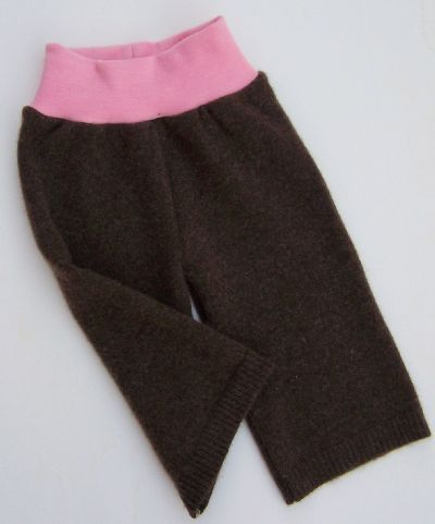 Chocolate/Rose Hybrid Longies, sz S/M-