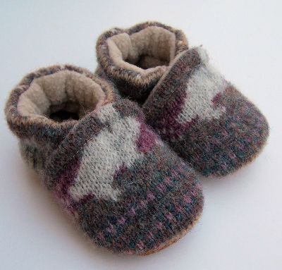 Hippity Hop 2 (White) Recycled Wool Slippers, sz 0-6m-