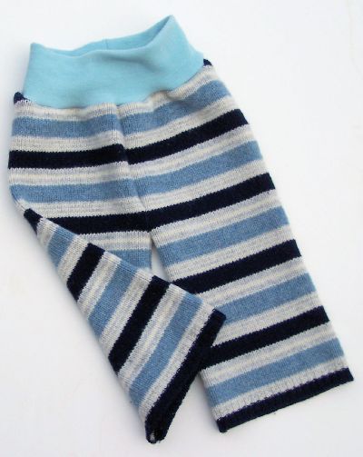 Blue Stripes Hybrid Longies, sz S/M-