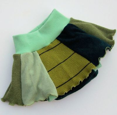 Woollybottoms Go Green Skirty, sz L-