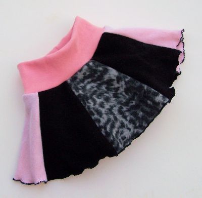 Woollybottoms Twirly Skirty, Cheetah, sz L-