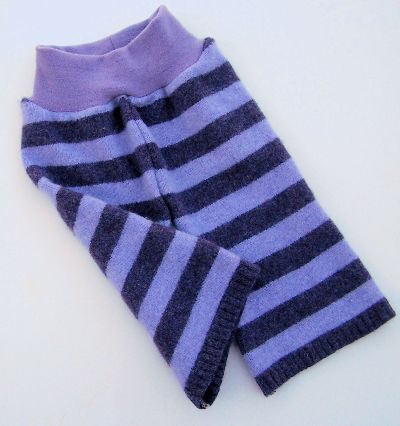 Lavender Stripes Hybrid Longies, sz S-