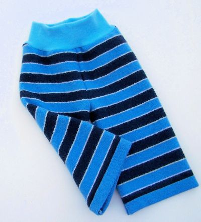 Blue Stripes Hybrid Longies, sz M-