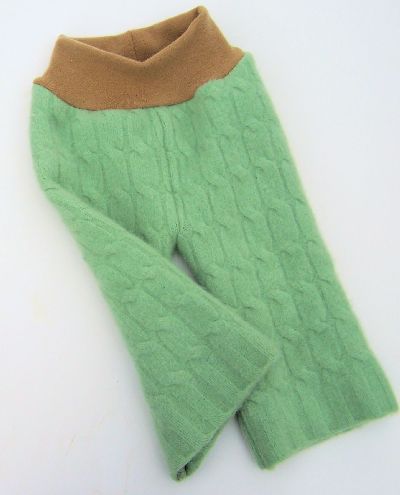 Soft Sage/Camel Hybrid Longies, sz S/M-