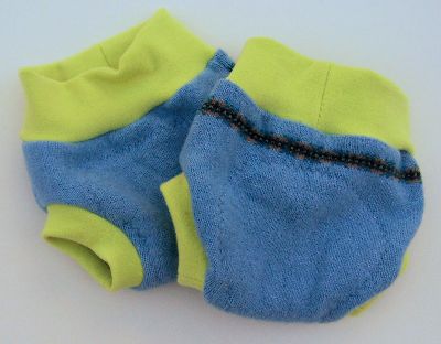 Sky/Bright Lime Hybrid Soaker, sz S-