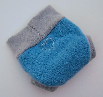 Baby Blue Heart Hybrid Soaker, sz XS-