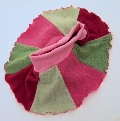 Watermelon Patchwork Twirly Skirty, sz L-