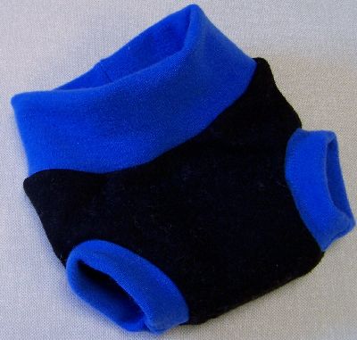 Black/Electric Blue Hybrid Soaker, sz S-