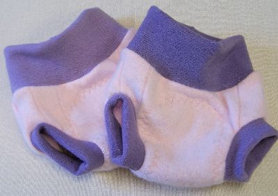 Palest Pink/Soft Purple Hybrid Soaker, sz S-
