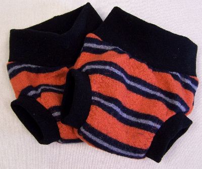 Tangerine/Navy Stripe Hybrid Soaker, sz M-