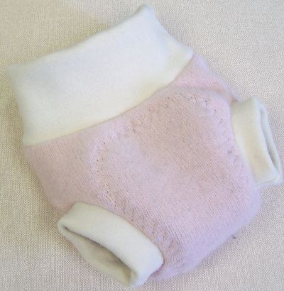 Palest Pink/Natural Hybrid Soaker, sz S-